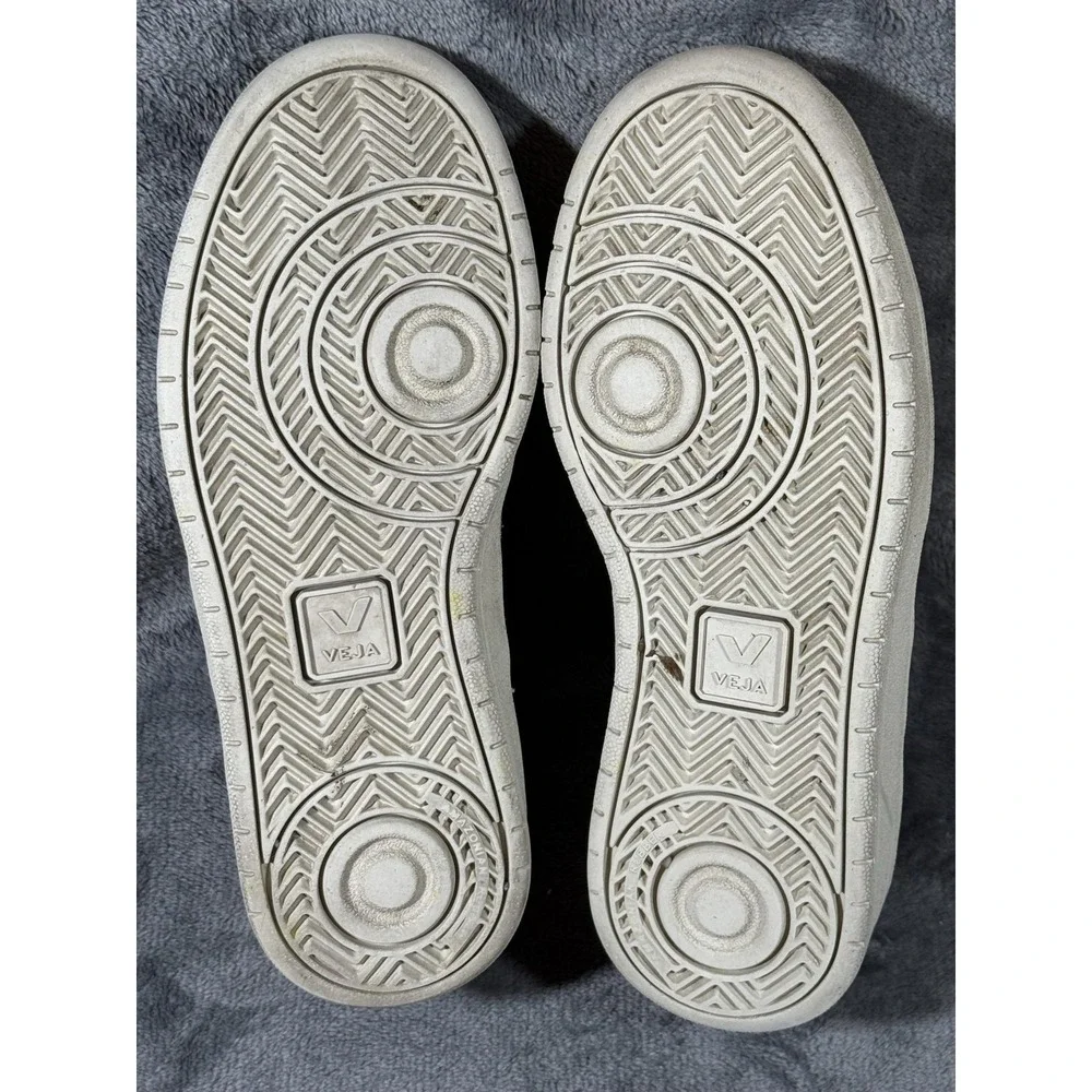 VEJA V-12 Shoes Womens Size 4 White Leather Logo Casual EU 35‎ Brazil Sneakers